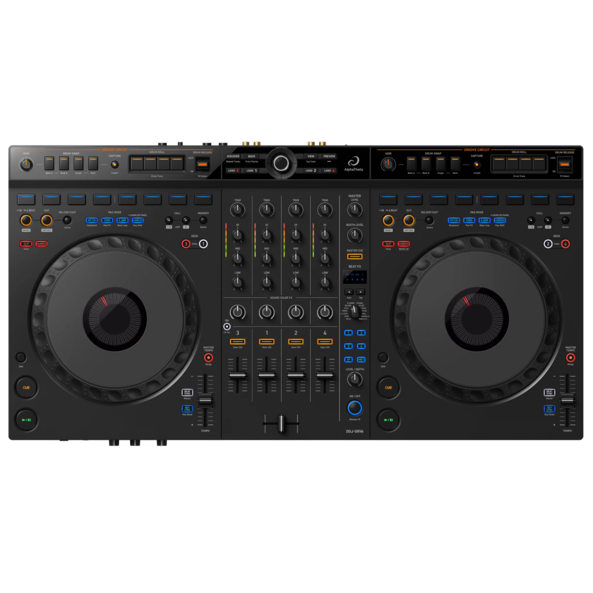 AlphaTheta DDJ-GRV6 4 Channel DJ Controller