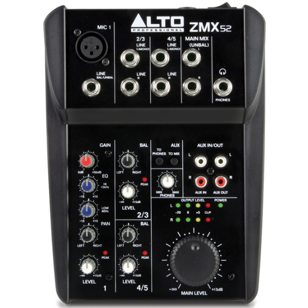 Alto ZMX52 5-Channel Compact Mixer