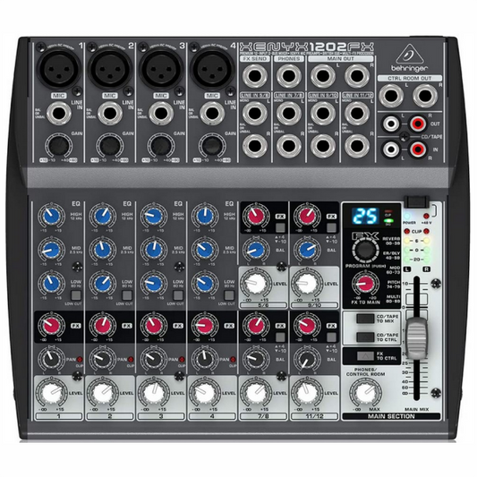 Behringer XENYX 1202FX 12 Channel Mixer with Effects