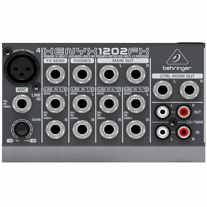 Behringer XENYX 1202FX 12 Channel Mixer with Effects