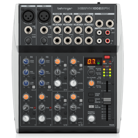 Behringer Xenyx 1002SFX 10-channel Analog Streaming Mixer