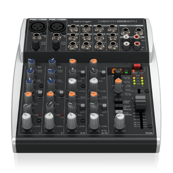 Behringer Xenyx 1002SFX 10-channel Analog Streaming Mixer