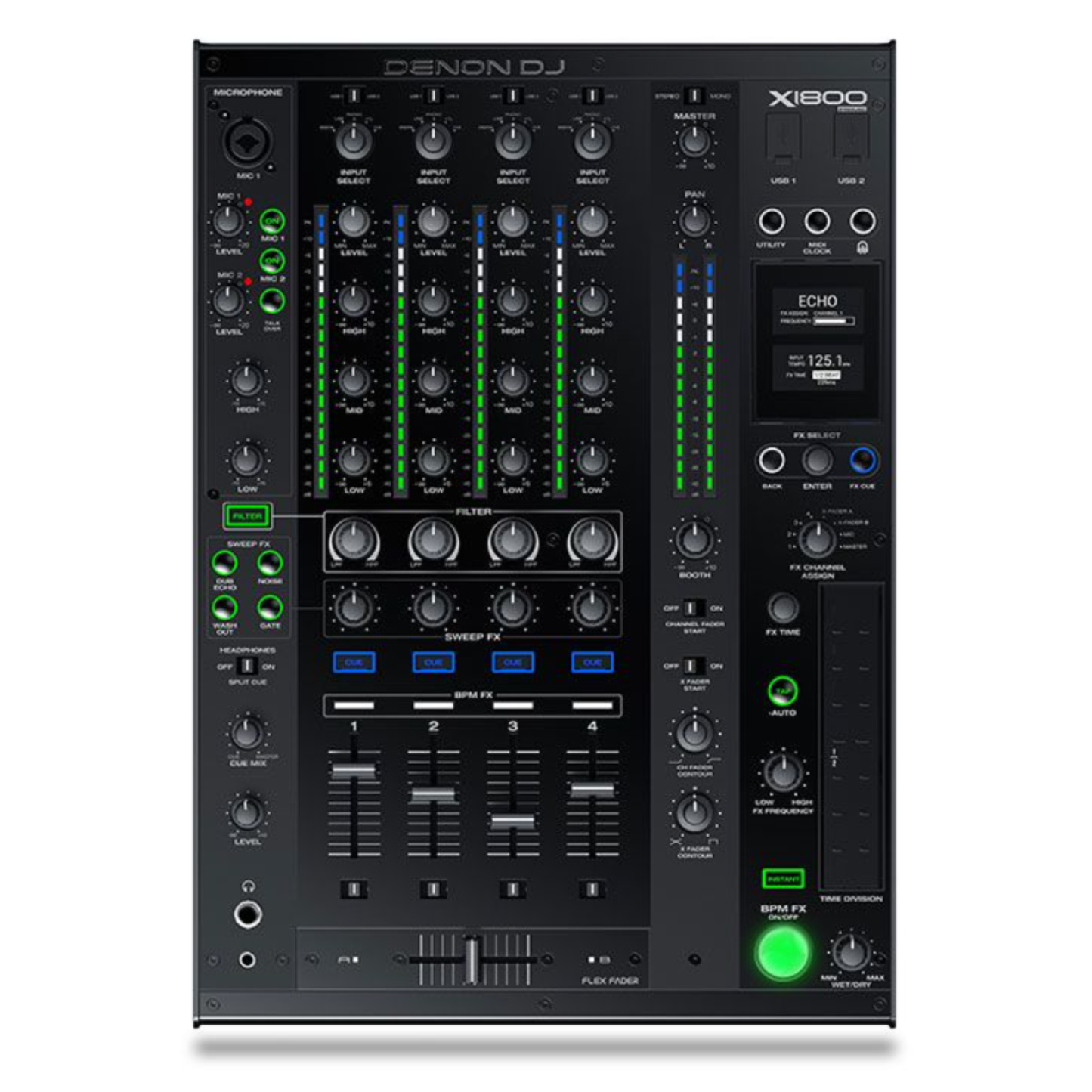Denon DJ X1800 PRIME 4 Channel DJ Mixer