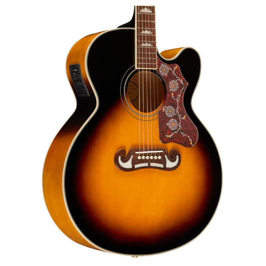 Epiphone J-200EC Studio Acoustic-Electric Guitar – Vintage Sunburst