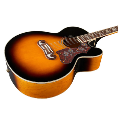 Epiphone J-200EC Studio Acoustic-Electric Guitar – Vintage Sunburst