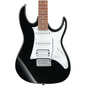 Solid body Electric Guitar with Poplar Body, Maple Neck, Jatoba Fingerboard, and HSS Pickups – Black Night