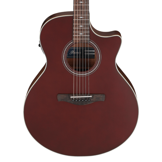Ibanez AE100 Acoustic-electric Guitar – Burgundy Flat