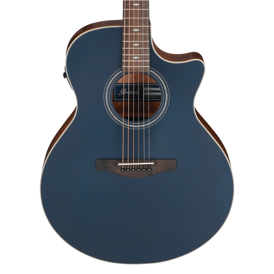 Ibanez AE100 Acoustic-electric Guitar – Dark Tide Blue Flat