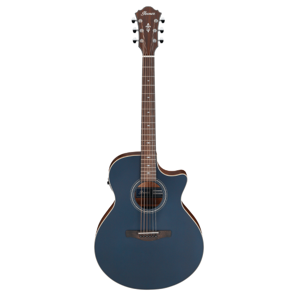 Ibanez AE100 Acoustic-electric Guitar – Dark Tide Blue Flat