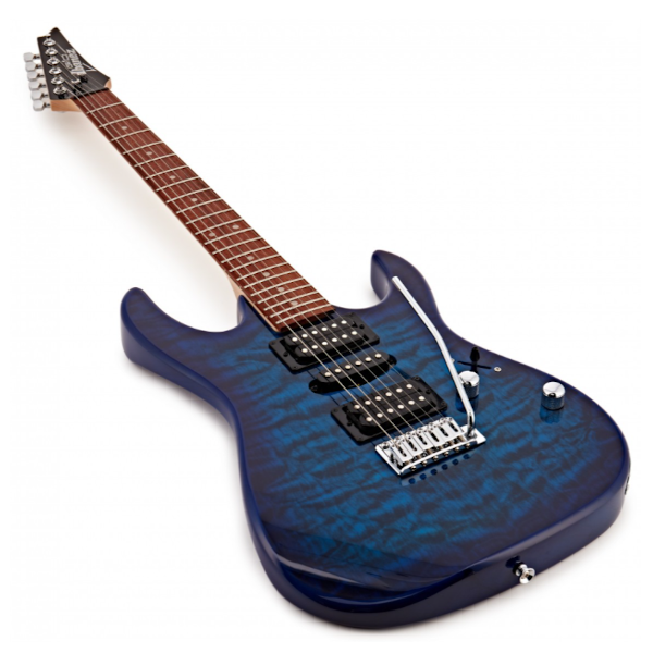 Ibanez Gio GRX70QA Electric Guitar - Transparent Blue Burst