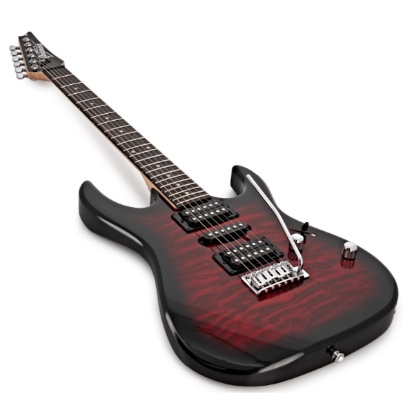 Ibanez Gio GRX70QA Electric Guitar - Transparent Red Burst