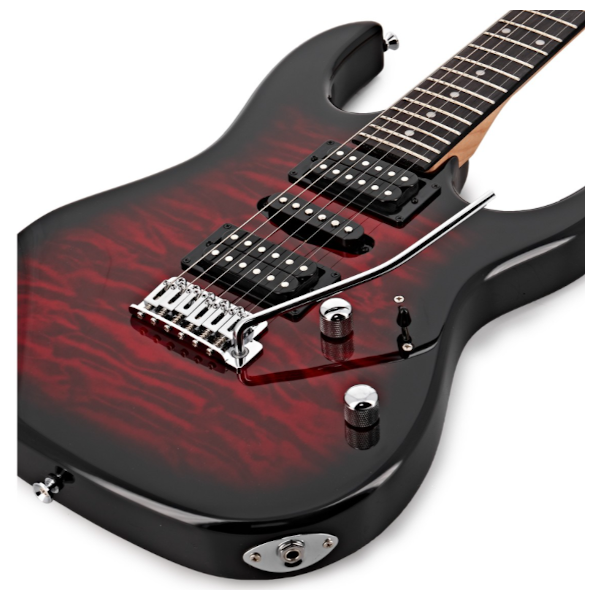 Ibanez Gio GRX70QA Electric Guitar - Transparent Red Burst