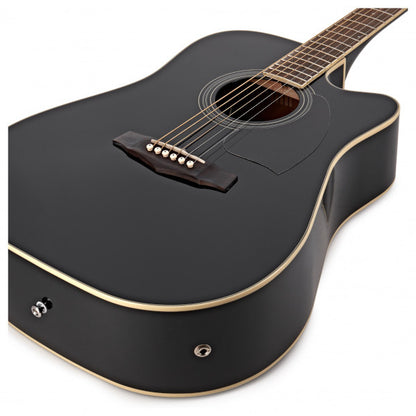 Ibanez PF15ECE PF Performance Series Acoustic/Electric Guitar – Black
