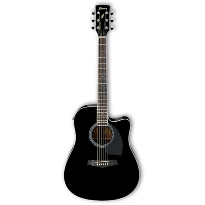 Ibanez PF15ECE PF Performance Series Acoustic/Electric Guitar – Black