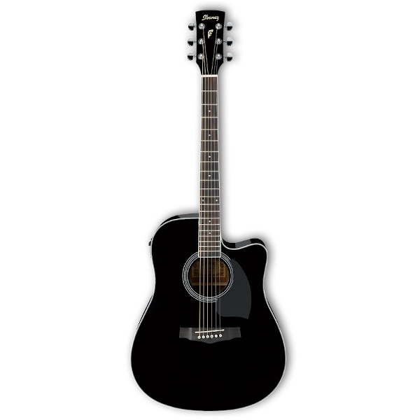 Ibanez PF15ECE PF Performance Series Acoustic/Electric Guitar – Black