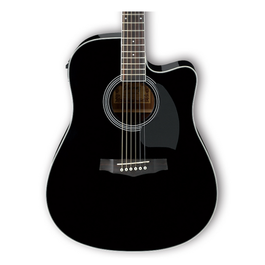 Ibanez PF15ECE PF Performance Series Acoustic/Electric Guitar – Black
