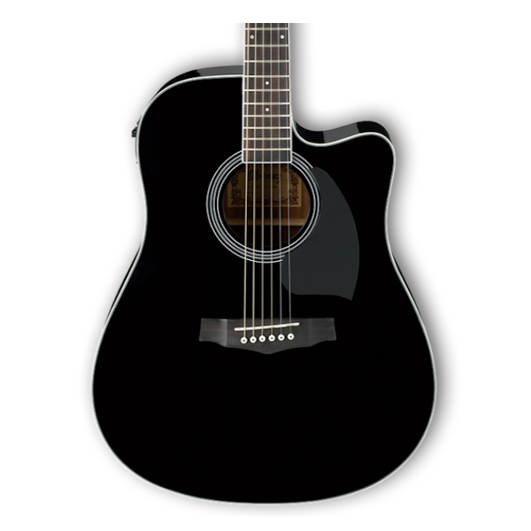 Ibanez PF15ECE PF Performance Series Acoustic/Electric Guitar – Black