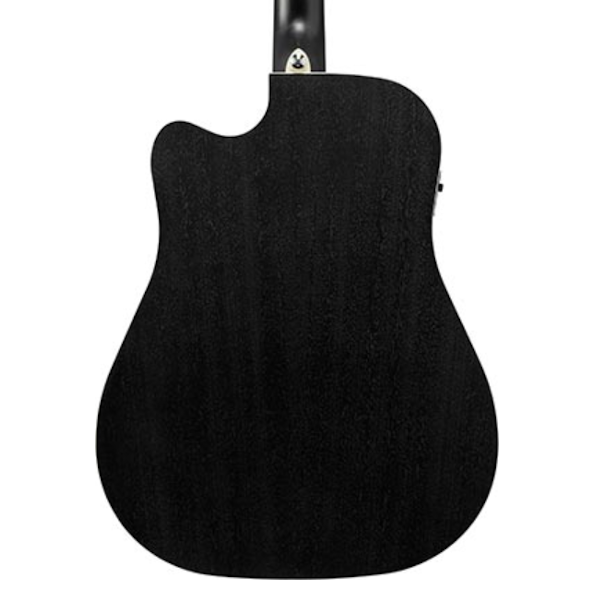 Ibanez PF16MWCE Dreadnought Acoustic-Electric Guitar – Weathered Black Open Pore