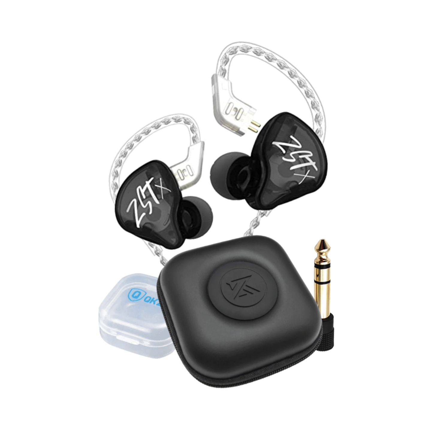 KZ ZST X Dual Driver In Ear Monitors - Black