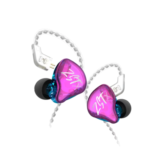 KZ ZST X Dual Driver In Ear Monitors - Purple