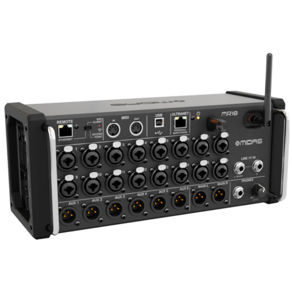 Midas MR18 Tablet-Controlled Digital Mixer