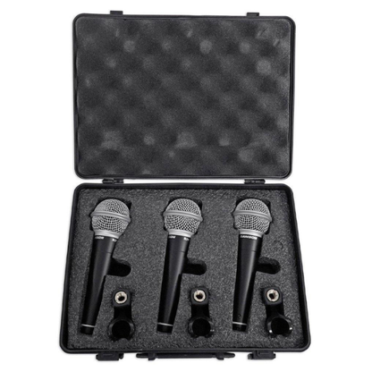Samson R21S Dynamic Vocal Microphone 3 Pack with on off switch