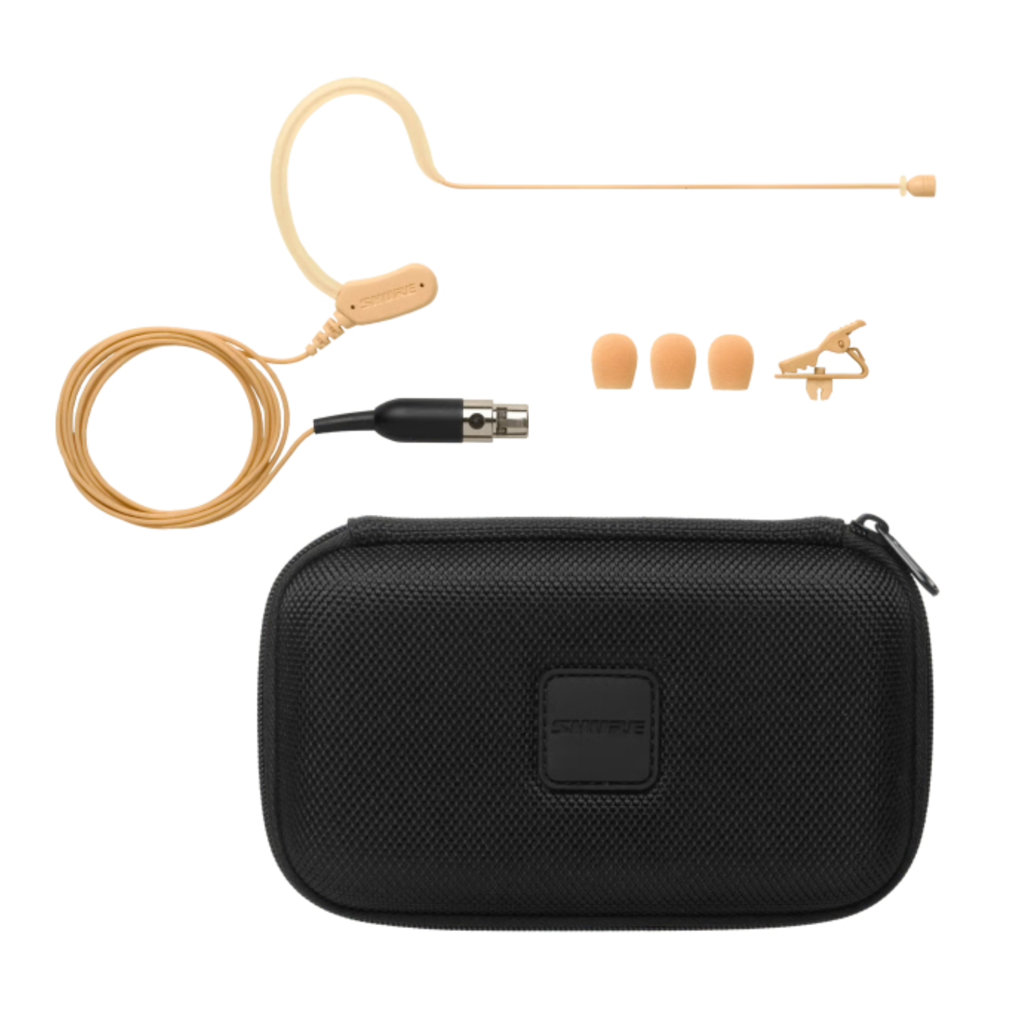 Shure MX153T Miniature Earset Microphone - Tan
