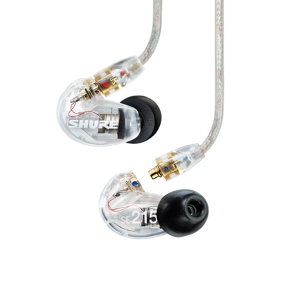Shure SE215 Single Driver In Ear Monitors - Clear