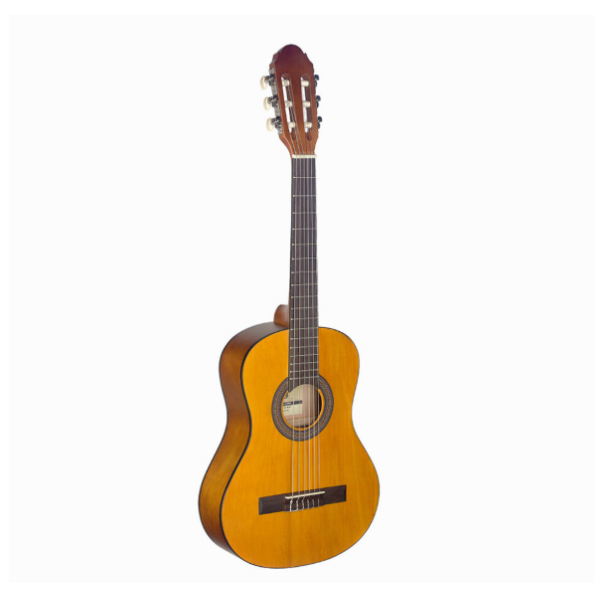 Stagg 1/2 Size Classical Nylon String Guitar Pack With Tuner And Bag Natural