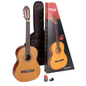 Stagg 3/4 Size Classical Nylon String Guitar Pack With Tuner And Bag Natural