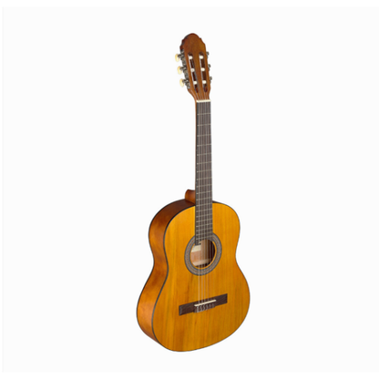 Stagg 3/4 Size Classical Nylon String Guitar Pack With Tuner And Bag Natural