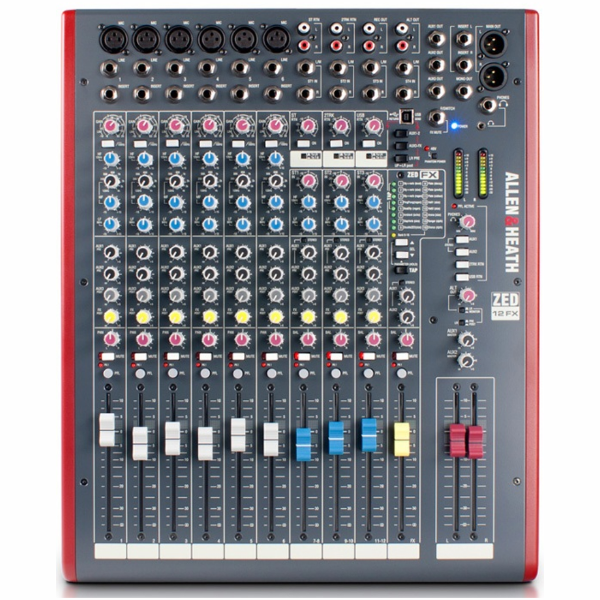 Allen & Heath ZED-12FX Mixer with USB and Effects